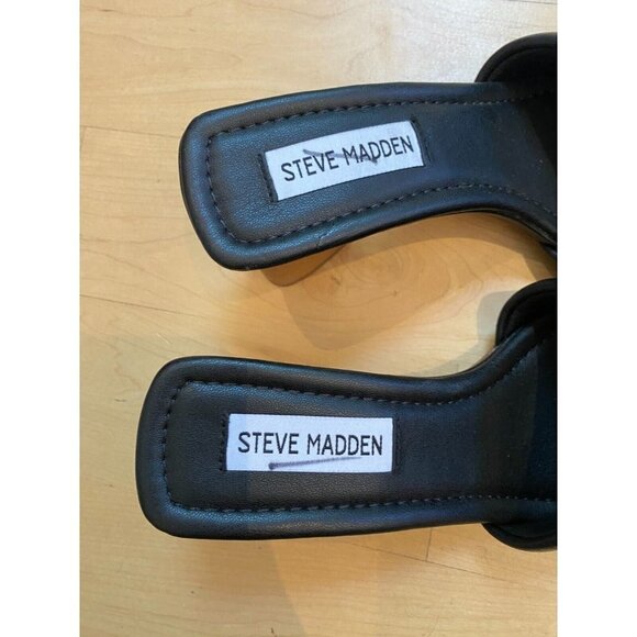 STEVE Madden BNWT "Saged" block heel slide sandals sz 5.5M NEW - Picture 4 of 8